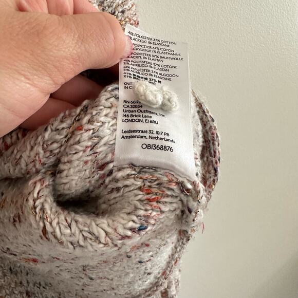 Anthropologie Pilcro Cowl Neck Multi Fleck Chunky Knit Sweater S - Picture 8 of 9